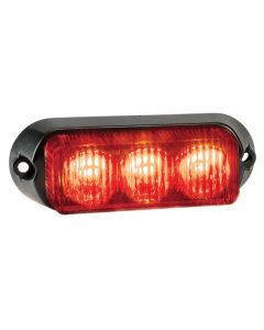 Narva 12/24V High Powered LED Warning Light Red 3x1 Watt LED