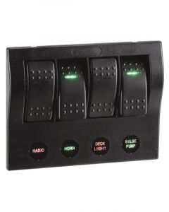 Narva 4-Way LED Switch Panel With Circuit Breaker Protection