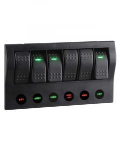Narva 6-Way LED Switch Panel With Circuit Breaker Protection