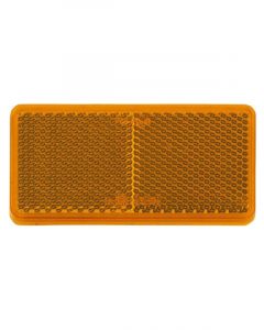 Narva Amber Retro Reflector 94 x 44mm With Self Adhesive