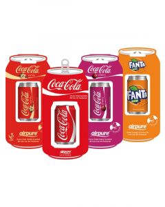 Coca-Cola Vent Air Freshener Kit Original, Vanilla, Cherry, Fanta Orange