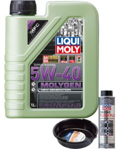 LIQUI MOLY Molygen New Generation 5W-40 1L Silver Service Kit + 6L Drip Tray