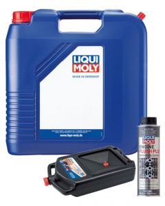 LIQUI MOLY Formula Super 20W-50 20L Silver Service Kit + 8L Drip Tray