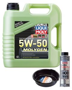 LIQUI MOLY Molygen New Generation 5W-50 4L Silver Service Kit + 6L Drip Tray