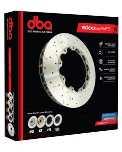 DBA Rotor Ring XS Cross-Drilled & Slotted 5000 Series