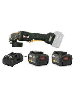JCB 18V Angle Grinder 125mm + Fast Charger & 2 x Li-Ion Batterries