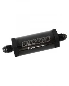 Aeroflow -4AN Inline Fuel & Oil Filter Black