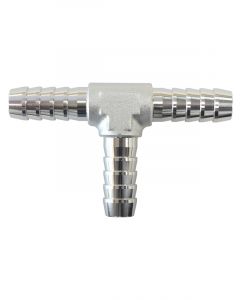 Aeroflow Aluminium Barb T-Piece - Silver 1/8" (3mm)