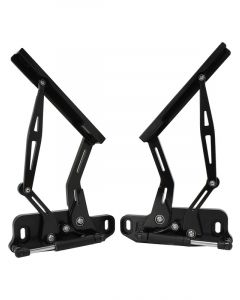 Aeroflow Bonnet Hinge Kit Black For Holden HQ-WB, Torana LH-UC