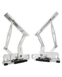 Aeroflow Bonnet Hinge Kit Polished For Holden HQ-WB, Torana LH-UC