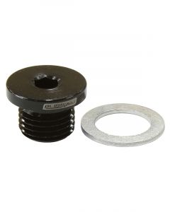 Aeroflow Metric Port Plug M12 X 1.25 Black