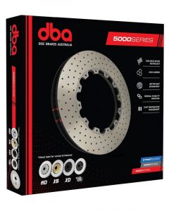 DBA Rotor Ring Cross-Drilled & Dimpled 5000 Series