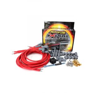 Aeroflow Univ Lead Set Red 90Deg V8 90Deg Plug Std & Hei Red