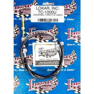 Lokar Throttle Cable Black Steel 36 Long