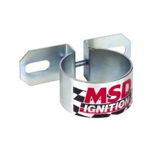 MSD Coil Bracket Steel Chrome Canister-Style Universal