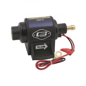 Mr Gasket Fuel Pump Micro In-Line Electric 35 gph Freeflow 3/8 in Hose Ba