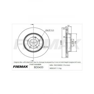 Fremax Brake Disc Rear Pair