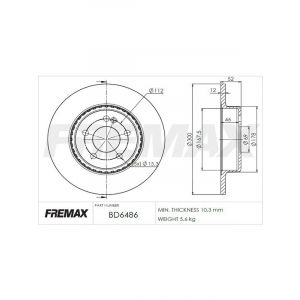 Fremax Brake Disc Rear Pair