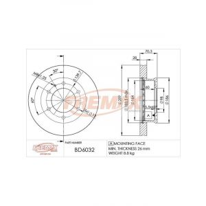 Fremax Brake Disc Front Pair
