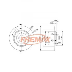 Fremax Brake Disc Rear Pair