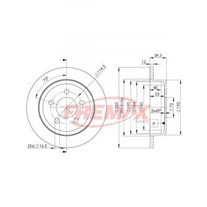 Fremax Brake Disc Rear Pair