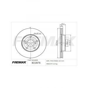 Fremax Brake Disc Front Pair