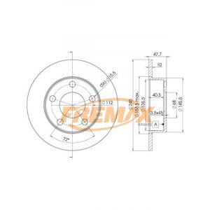 Fremax Brake Disc Rear Pair