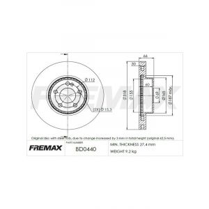 Fremax Brake Disc Front Pair
