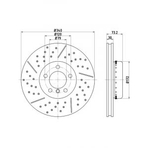 Bremtec Euroline High-Grade Brake Rotor