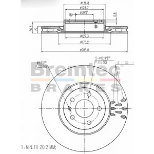 Bremtec Euroline Brake Rotor