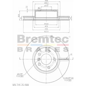 Bremtec Euroline Brake Rotor