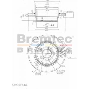 Bremtec Euroline Brake Rotor
