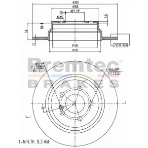 Bremtec Euroline Brake Rotor