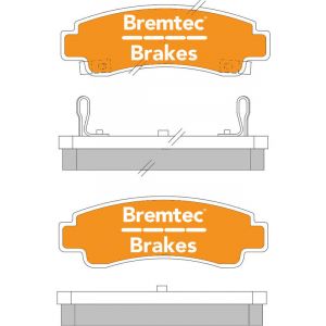 Bremtec Evolve Hybrid-Carbon Brake Pad