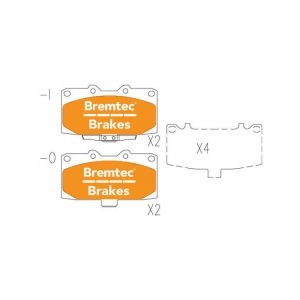 Bremtec Evolve Hybrid-Carbon Brake Pad