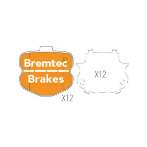 Bremtec Evolve Hybrid-Carbon Brake Pad