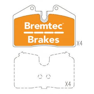 Bremtec Evolve Hybrid-Carbon Brake Pad