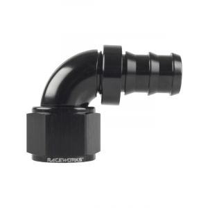 Raceworks Push Lok Hose Fitting An-8 90