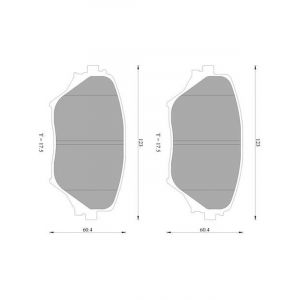 Bosch Brake Pad Front Set For Toyota Rav4 Aca20,21,22,23 7/2000 - 1/2…