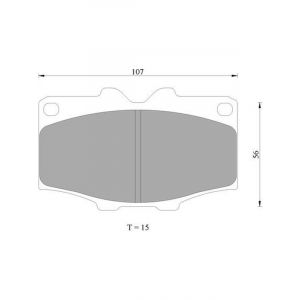 Bosch Brake Pad Front Set For Landcruiser Hilux Prado 4 Runner