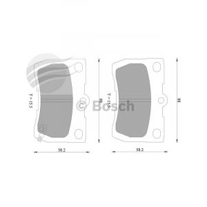 Bosch Brake Pad Rear Set For Lexus Gs300,450,460,Is250,350 Incl Gs450H