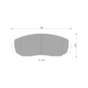 Bosch Brake Pad Front Set Suzuki Grand Vitara 2005-On