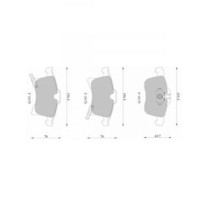 Bosch Brake Pad Front Set Holden Astra Ah,Ts Combo Opel Corsa