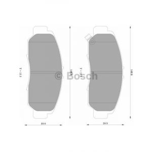Bosch Brake Pad Front Set Honda Accord, Euro Civic Odyssey Legend