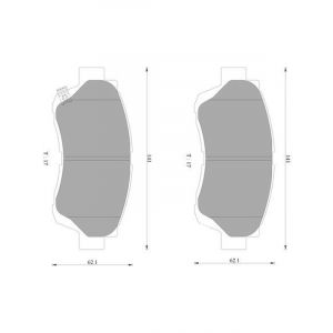 Bosch Brake Pad Front Set For Toyota Camry Celica Avalon Soarer Lexus