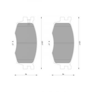 Bosch Brake Pad Front Set For Kia Rio For Hyundai I20 Accent