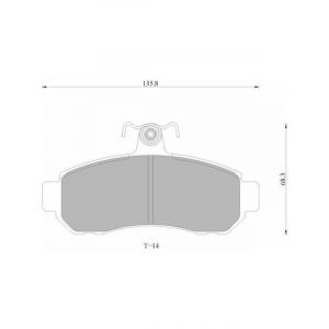 Bosch Brake Pad Front Set Lancer Magna Verada