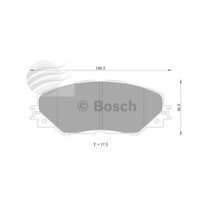 Bosch Brake Pad Front Set For Toyota Prius Rav4