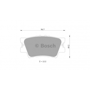 Bosch Brake Pad Rear Set For Camry Asv50 & Hybrid Rav4 Aurion w/ Akeb…