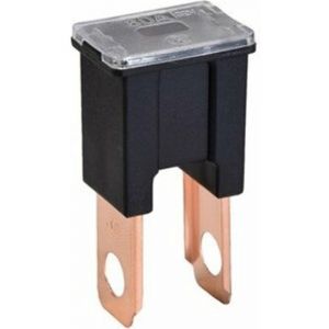 Jaylec Male Fusible Link 80Amp Straight Black [ref Narva 53180BL] Pck 1